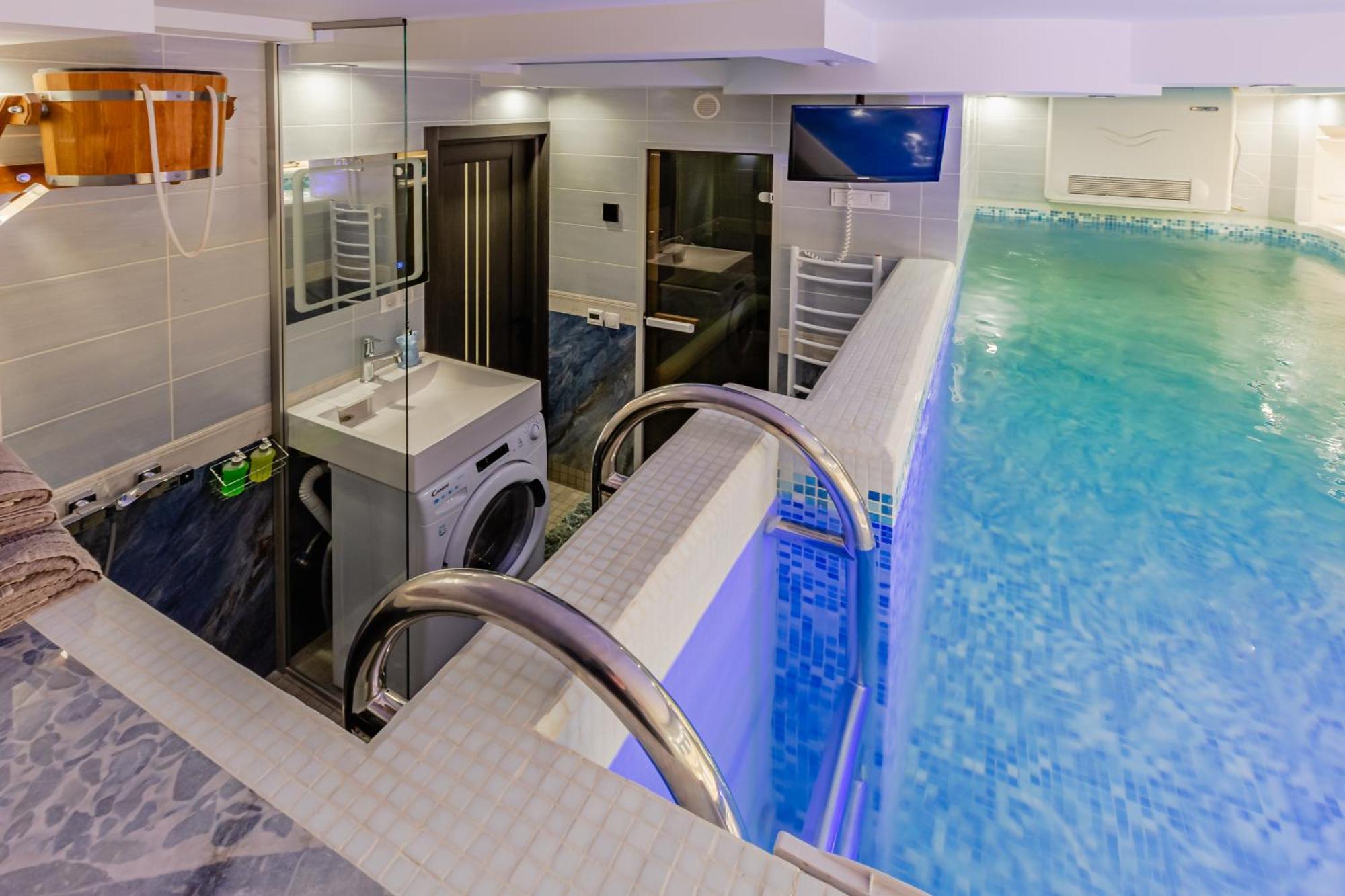 Luxury Apartment With Pool And Hammam كييف المظهر الخارجي الصورة